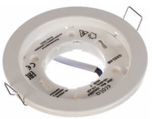 Светильник встраив. для натяжных потолков плоский Ecola GX53-H6  Белый 16x101 Light TW5325ECB