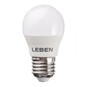 Лампа светодиодная LEBEN G45 7W,Е27,560Lm4200K