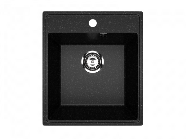 Мойка Модель GR 425-004 (черный оникс) матовая SOFT-TOUCH 425*485*175 с сифоном GOTA ROCIO