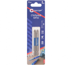 Набор стальных бит, 2 шт., CUTOP Profi, PH2,  70 мм (CUTOP) 83-339