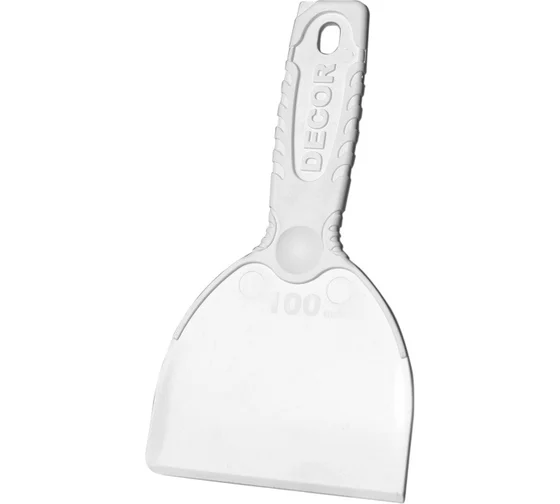 Шпатель для деликатных работ пластиковый DECOR 100 мм  309-0100