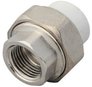 Муфта комбинированная 25*3/4" ВР ПП разьемная (американка) 10619**