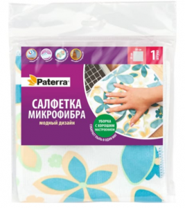 Микрофибра 30*30 см  модный дизайн 406-014
