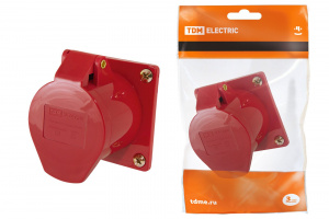 Розетка скрытая 424 3P+РЕ 32А 380В IP44 TDM SQ0604-0015*