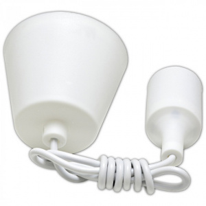 Патрон Е-27 со шнуром для LED-UFO силикон белый 1 м SBE-CLHE27 s-w SmartBuy