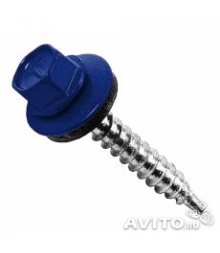 Саморез кровельный 4,8*35 RAL 5005 синий  60шт/уп, SteelRex