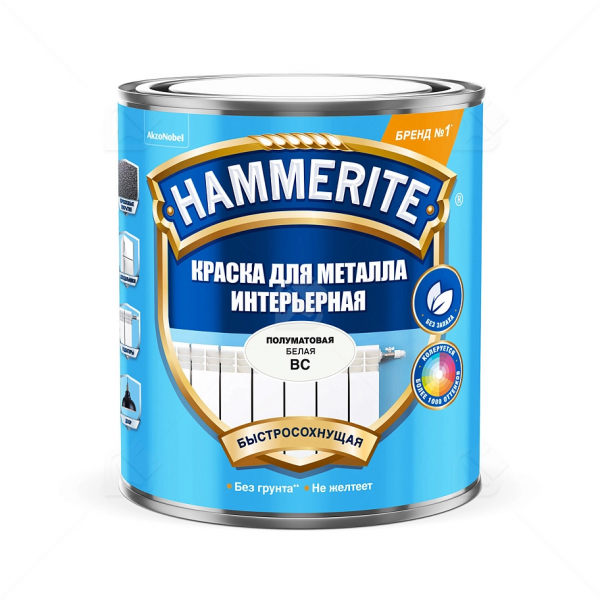 Краска Hammerite  для металла интерьерная BC 0,9 (колеруется 14092027)