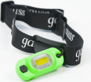 Фонарь налобный 3W 150lm акк. Li-ion 300mAh GF408 801353, Gauss 