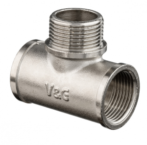 Тройник переход. 3/4" Вн-Нр-Вн ник. V&G-202302 