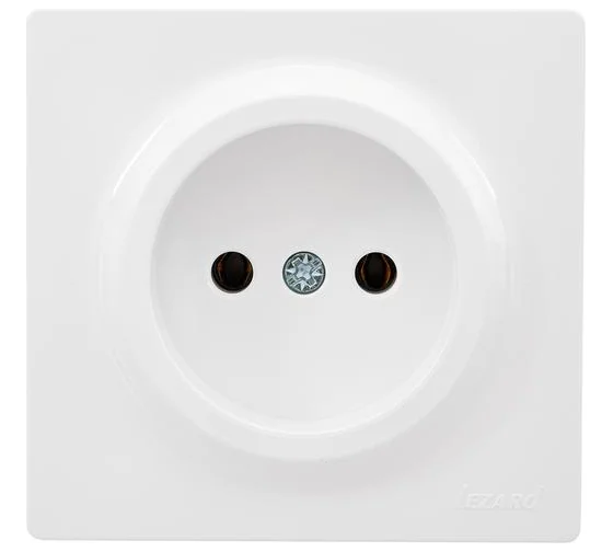 Розетка ОУ Lezard LETO 1мест. 16А (ПБТ) бел. (корп. ABS) 752-0200-121B