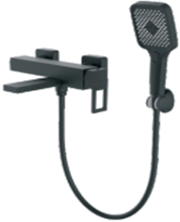 Смеситель для ванны POTATO P30472-7 ø35, шланг 150см PVC, поворотный излив (P51-50), ле