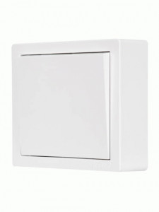 Выключатель ОУ Lezard LETO  1кл. 10А белый (корп. ABS) 752-0200-100
