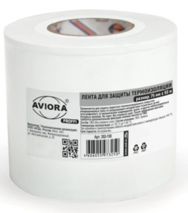Лента д/защиты термоизоляции 75мм*50м Aviora 302-158