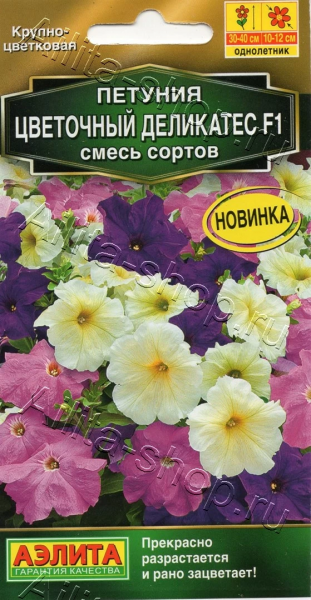 Петуния Цветочный деликатес F1, смесь сортов (2026; 161.173.01)