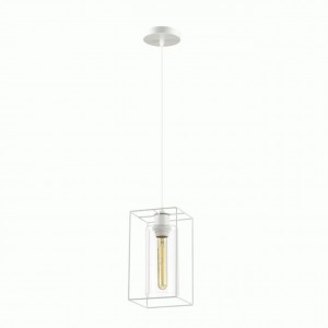 Подвес E27 60W ELLIOT 300x155 LUMION 3732/1 LN19 211 белый./прозрачный