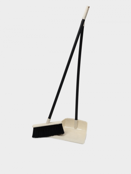 Щётка для пола c совком Malta, цвет бежевый 7587115