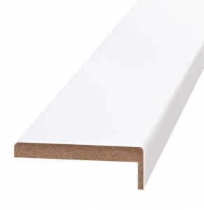 Наличник ТЕЛЕСКОП ПВХ Белая Кристалл 8*70 White crystal 
