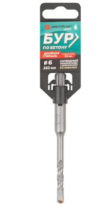 Бур 6*110 мм по бетону, SDS-Plus, GreatFlex Light,  56-6110 