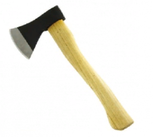 Топор кованый PRAKTISCHE TOOLS, фиберглассовое топорище, 1000 г Ц2443  