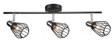 Светильник потолочный Linvel LV 9468/3 Тейлс Чёрный/хром Е14 40W 530х90х210мм