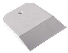 Шпатель резиновый 100мм белый арт.35268