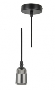 Патрон декорат. TECHNO DLC-T-S31/E27 TS/1M/BL PEARL BLACK, алюм, черный жемчуг UNIEL