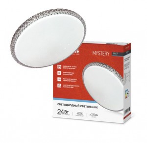 Св-к св/д декоративный 24W(1560lm) 6500К 6K 320х62 IP40 DECO MYSTERY 1581 ASD/InHome№205