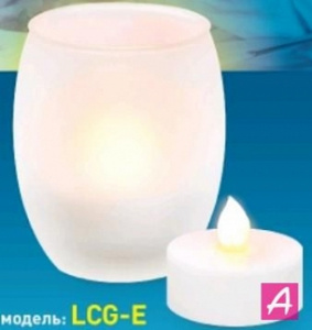 Светильник декоративный Camelion LCG-E Light Magic (2xLR03) 2LED, эффект мерцающей свечи/387696