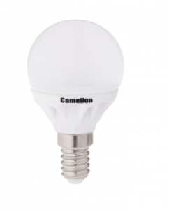 Лампа св/д Camelion Шар G45 E14 3W(245lm 180°) 3000K матовая 80x45 пластик LED3-G45/830/E14