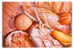 Набор салфеток 4шт, пластик, 43x28x0,4см "Хлеб", дизайн GC
