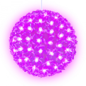 Фигура св/д ULD-H2121-200/DTA PINK IP20 «Шар с цветами сакуры», с контрол.,200LED, d=21 см