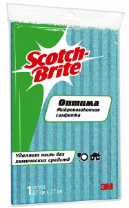 Салфетка "Scotch-Brite" микроволоконная оптима  арт 1199-9