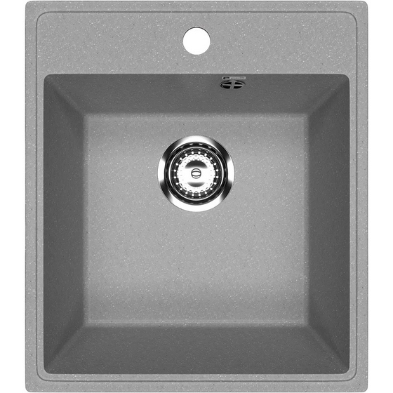 Мойка Модель GR 425-003 (светло-серый) матовая SOFT-TOUCH 425*485*175 с сифоном GOTA ROCIO