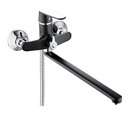 Смеситель для ванны POTATO P22118-6 ø35, шланг 150см, изл. L35, дивертор ø22- 90° в кор