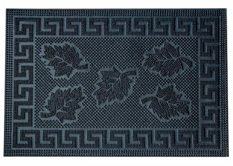 Коврик PIN MAT резиновый 40*60см черный пять листиков
