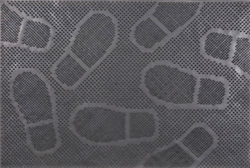 Коврик PIN MAT резиновый 40*60см черный Следы 