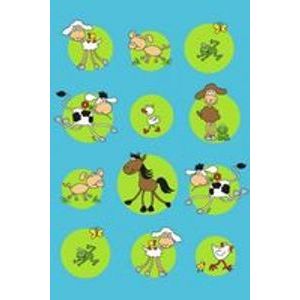Коврик детский ФЕРМА-500, 1*1,5м, велюр, Нева -Тафт	