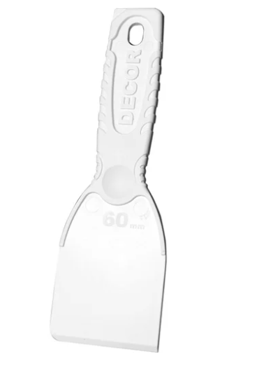 Шпатель для деликатных работ пластиковый DECOR 60 мм  309-0060