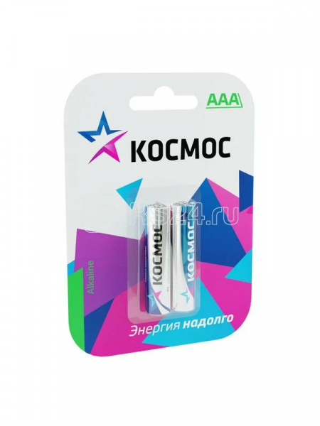 Батарейка LR03 (AAA) 1.5V Alkaline 2BL Космос