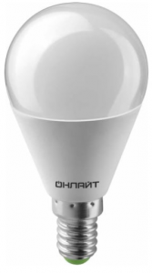 Лампа светодиодная ОНЛАЙТ OLL-G45-6-230-4K-E14 (ШАР, 6Вт аналог 60Вт) АКЦИЯ 71644  холод. *7