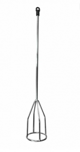 Миксер-насадка (венчик) для гипса Hesler 100*600 хвостовик шестигранный