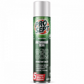 Активная пена Universal Spray, усиленное чистящее средство, с антист. эффект., 400мл 4292825 011027