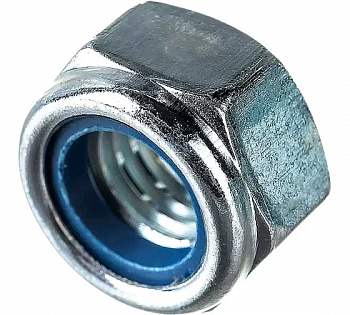 Гайка со стоп.кольцом оц.,  М8 (10 шт)