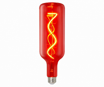 Лампа светодиодная SOHO LED-SF21-5W/SOHO/E27/CW RED GLS77RD Красная колба Спиральный филамент