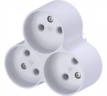 Разветвитель электрический тройник АМ 6-3, 6А