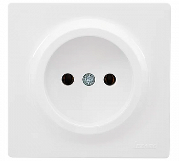 Розетка ОУ Lezard LETO 1мест. 16А (ПБТ) бел. (корп. ABS) 752-0200-121B