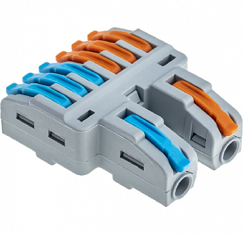 Клемма разветвительная рычажковая CMK-526 PRO 2х6 0,5-4мм² 4шт 26661 1 duwi