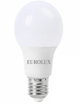 Лампа светодиодная LL-E-A60-9W-230-2,7K-E27 (груша, 9Вт, тепл., Е27) Eurolux 76/2/13