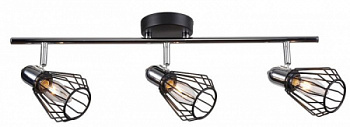 Светильник потолочный Linvel LV 9468/3 Тейлс Чёрный/хром Е14 40W 530х90х210мм