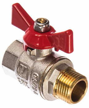 Кран шаровый 1/2 ВР/НР бабочка VALTEC VT.218*** 